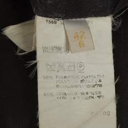 Pre Owned Valentino Black Silk Blend Gathered Maxi Skirt M