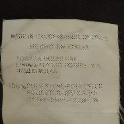 Pre Owned Valentino Black Silk Blend Gathered Maxi Skirt M