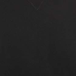 Pre Owned سويتر فالنتينو أسود مطاط محبوك تفاصيل مطلية مقاس متوسط