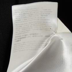 Pre Owned سويتر فالنتينو أسود مطاط محبوك تفاصيل مطلية مقاس متوسط