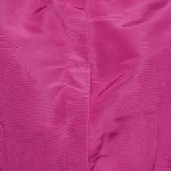 Pre Owned Valentino Pink Silk Long Sleeve Shirt M