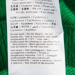 Pre Owned Valentino Green Knit Cashmere Plunge Neck Jumper M