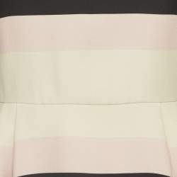 مملوكة مسبقًا فستان فالنتينو قصير مع أكمام طويلة مخطط متعدد الألوان مقاس صغير (سمول)