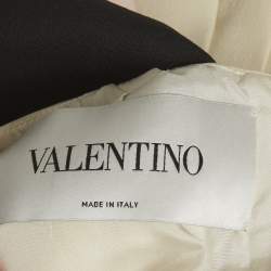 مملوكة مسبقًا فستان فالنتينو قصير مع أكمام طويلة مخطط متعدد الألوان مقاس صغير (سمول)