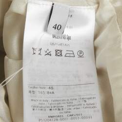 مملوكة مسبقًا فستان فالنتينو قصير مع أكمام طويلة مخطط متعدد الألوان مقاس صغير (سمول)