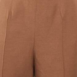 Pre Owned Valentino Brown Wool & Silk Culottes S