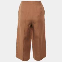 Pre Owned Valentino Brown Wool & Silk Culottes S