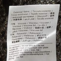 Pre Owned Valentino Metallic Crochet Knit Jumper XS