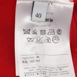 مملوكة مسبقًا فساتين فالنتينو حمراء دانتيل ميدي مقاس صغير (سمول)