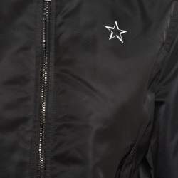 Pre Owned Valentino Black Nylon Bomber Jacket S