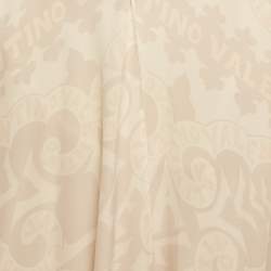 Pre Owned Valentino Geometric Print Silk Beach Cover Up S