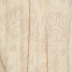 Pre Owned Valentino Geometric Print Silk Beach Cover Up S