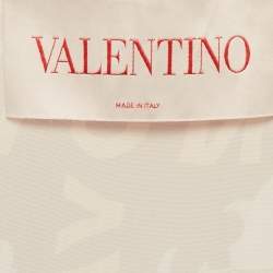 Pre Owned Valentino Geometric Print Silk Beach Cover Up S