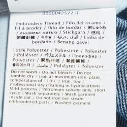 مملوكة مسبقًا جينز فالتنينو دنيم أزرق مزين بالترتر مقاس الخصر 30 بوصة