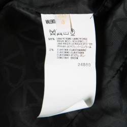 Pre Owned Valentino Black Wool Tailored Pant Suit S