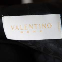 Pre Owned Valentino Black Wool Tailored Pant Suit S
