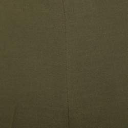 Pre Owned Valentino Olive Green Wool and Silk Culottes S