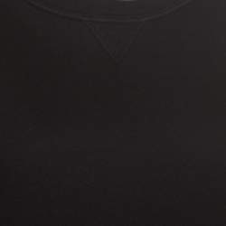 Valentino Black Contrast Flared Hem Detail Sweatshirt S