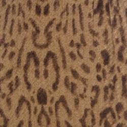 Pre Owned Valentino Beige Leopard Print Angora & Silk Blend Pencil Skirt S