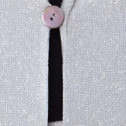 Pre Owned Valentino Boutique Vintage Light Grey Boucle Wool Skirt Suit XL 
