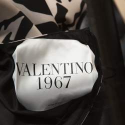 Pre Owned Valentino Beige Crepe Tiger Re-Edition Dress M