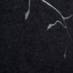 Pre Owned Valentino Dark Grey Wool Vine Panel Detail Short Sleeve Sweater M