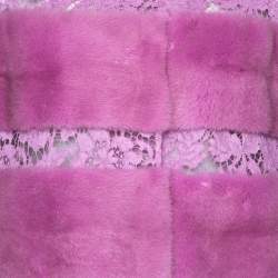 Pre Owned  Valentino Lavender Mink Fur Lace Panelled Jacket S