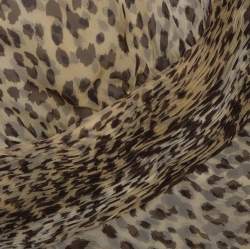 Pre Owned Valentino Boutique Vintage Beige Animal Print Tiered Maxi Dress L