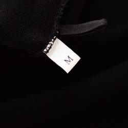 مملوكة مسبقًا Valentino Black Knit Ruffled Sleeveless Dress M