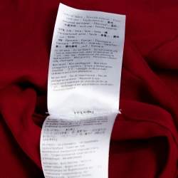 مملوكة مسبقًا Valentino Red Lace Butterfly Appliqued Sheath Dress S