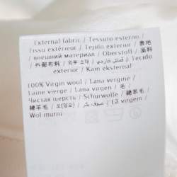 Pre Owned Valentino Cream Wool Wide Leg Tailored Trousers S