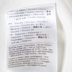 Pre Owned Valentino Cream Knit Crewneck Crop Top M