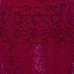 Pre Owned Valentino Red Lace Short Skirt L