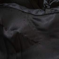 Pre Owned Valentino Boutique Vintage Black Textured Silk & Satin Tie Detail Sleeveless Maxi Dress M