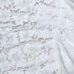 مملوكة مسبقًا Valentino White Lace Ruffle Detail One Shoulder Midi Dress M