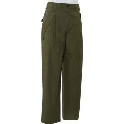 Pre Owned بنطلون فالنتينو قطن أخضر كاكي مقاس متوسط