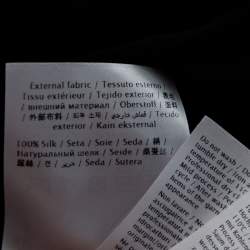 Pre Owned Valentino Black Silk Crepe Cape Detail Long Sleeve Jumpsuit S