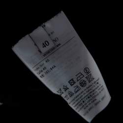 Pre Owned Valentino Black Silk Crepe Cape Detail Long Sleeve Jumpsuit S