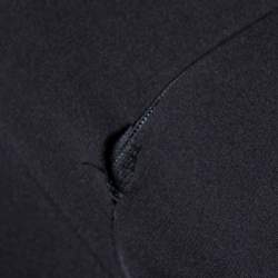 Pre Owned Valentino Black Silk Crepe Cape Detail Long Sleeve Jumpsuit S