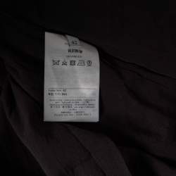 Pre Owned Valentino Black Velvet Polka Dotted & Silk Neck Tie Detailed Midi Dress M