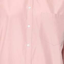 Pre Owned Valentino Pink Cotton Back Neck Tie Detail Oversized Shirt S