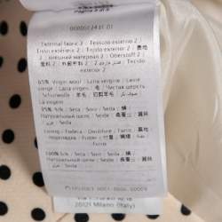 Pre Owned Valentino Cream Polka Dotted Frilled Short Skirt M