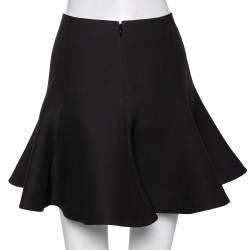 Pre Owned Valentino Black Wool Mini Skirt M