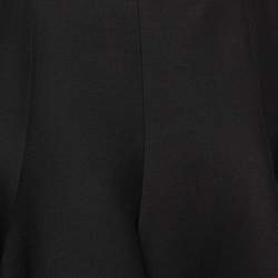 Pre Owned Valentino Black Wool Mini Skirt M