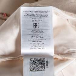 Pre Owned Valentino Cream Wool & Silk Sequin Embroidered Trousers M