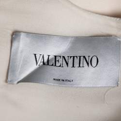 Pre Owned Valentino Pink Crepe Sequin Embellished Shift Dress M
