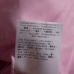 Pre Owned Valentino Pink Lace and Crepe Short Sleeve Crew Neck Dress M
