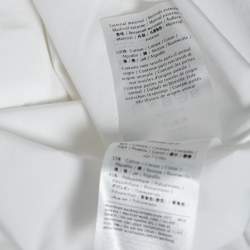 Pre Owned Valentino White Cotton Button Front Long Sleeve Shirt S