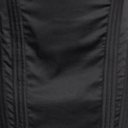 Pre Owned Valentino Grey Cotton Pencil Skirt L