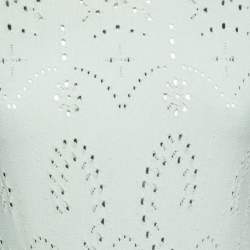 مملوكة مسبقًا فستان فالنتينو تريكو بيونتيل أخضر مينت بأكمام قصيرة مقاس متوسط - ميديوم